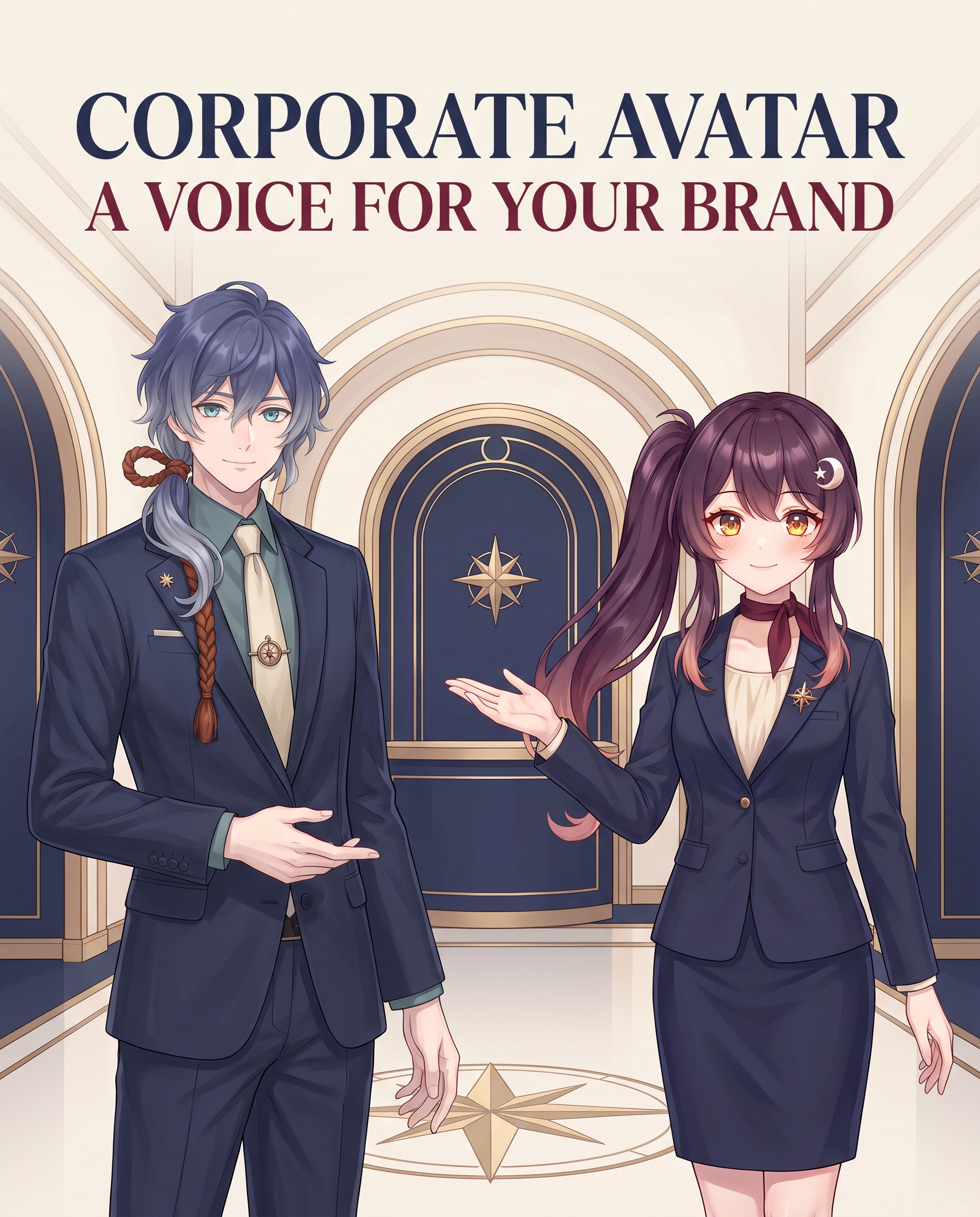星と星座をテーマにしたELE WORKSの企業アバターコンセプト