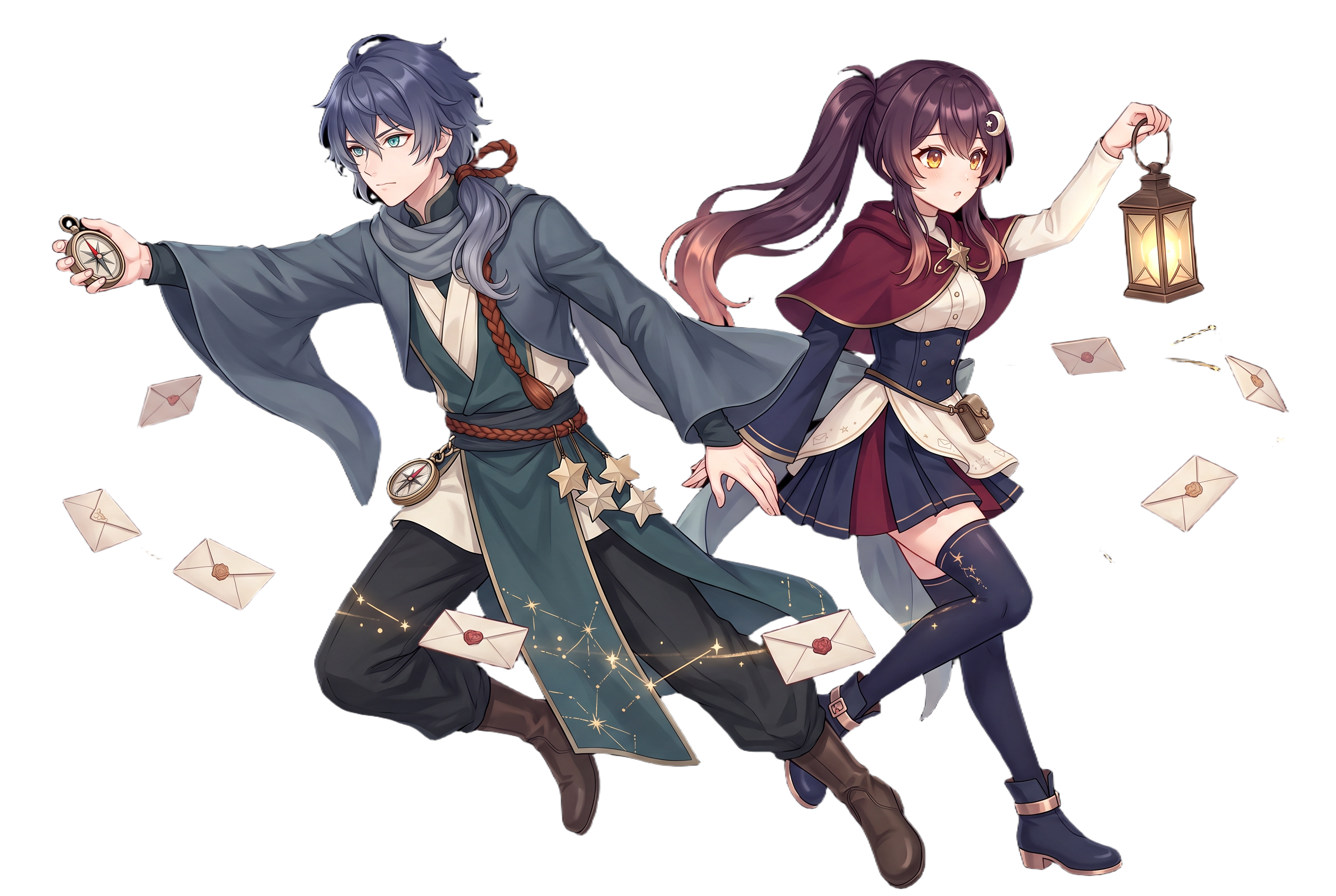 星の手紙を届けるELE WORKSの男女キャラクター